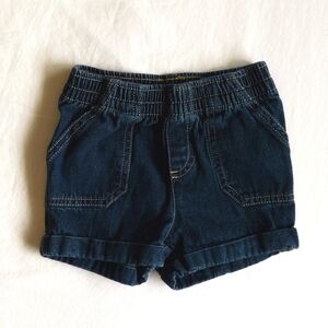 george basic unisex elastic waist denim jean shorts 18 months baby